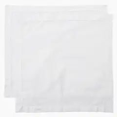 BASEMENT HOME - Set 2 Servilletas Cuadradas Caladas 45 cm Algodón