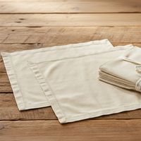 Set de 2 Servilletas Algodón Cuadradas Caladas