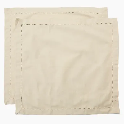 Imagen 2 del producto Set de 2 Servilletas Algodón Cuadradas Caladas