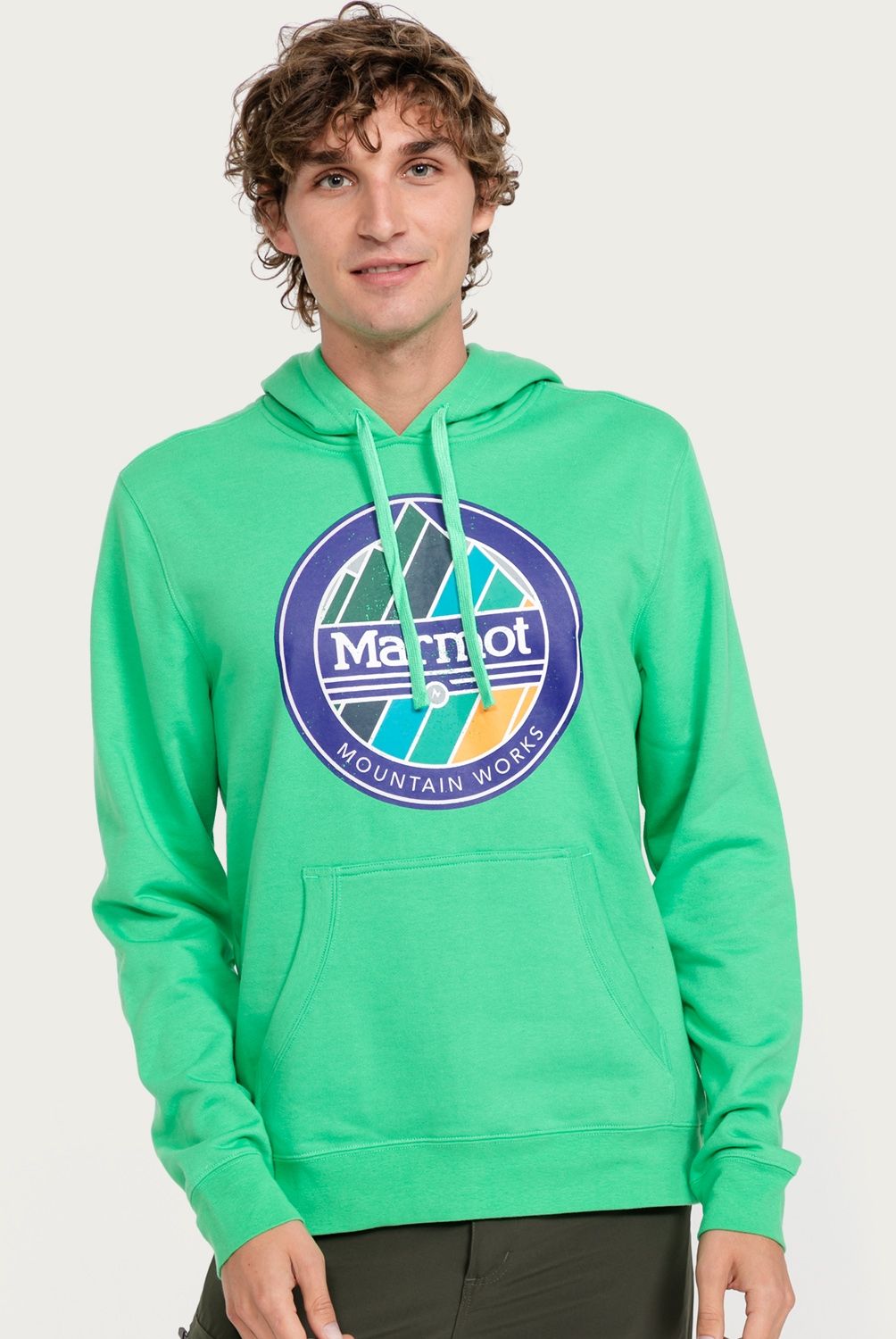 MARMOT - Polerón Deportivo Chock Algodón