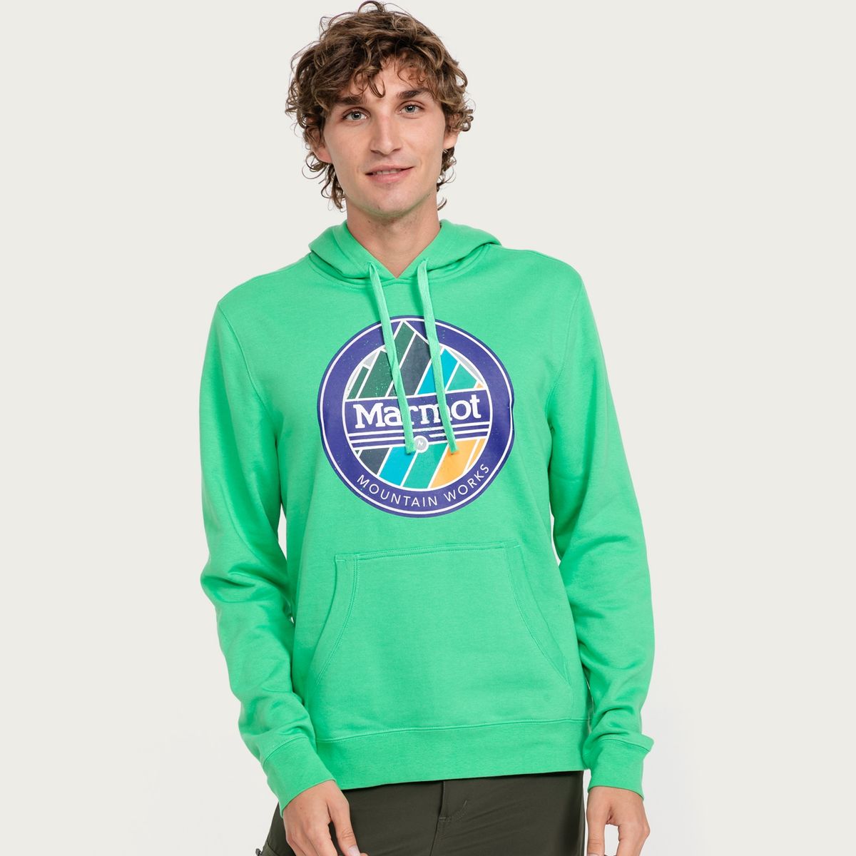 MARMOT - Polerón Deportivo Chock Algodón