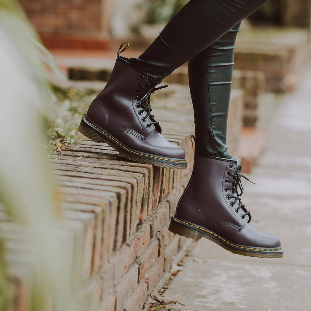 DR MARTENS - Dr Martens 1460 W Smooth Botín Mujer Cuero Morado