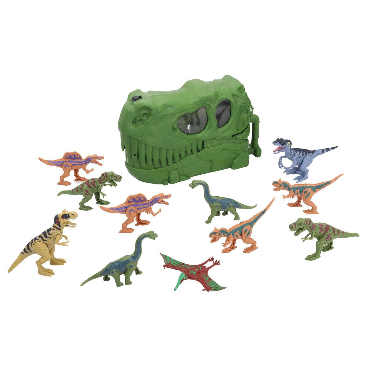 DINO VALLEY - Maleta Dinosaurios 11 Piezas Dino Valley