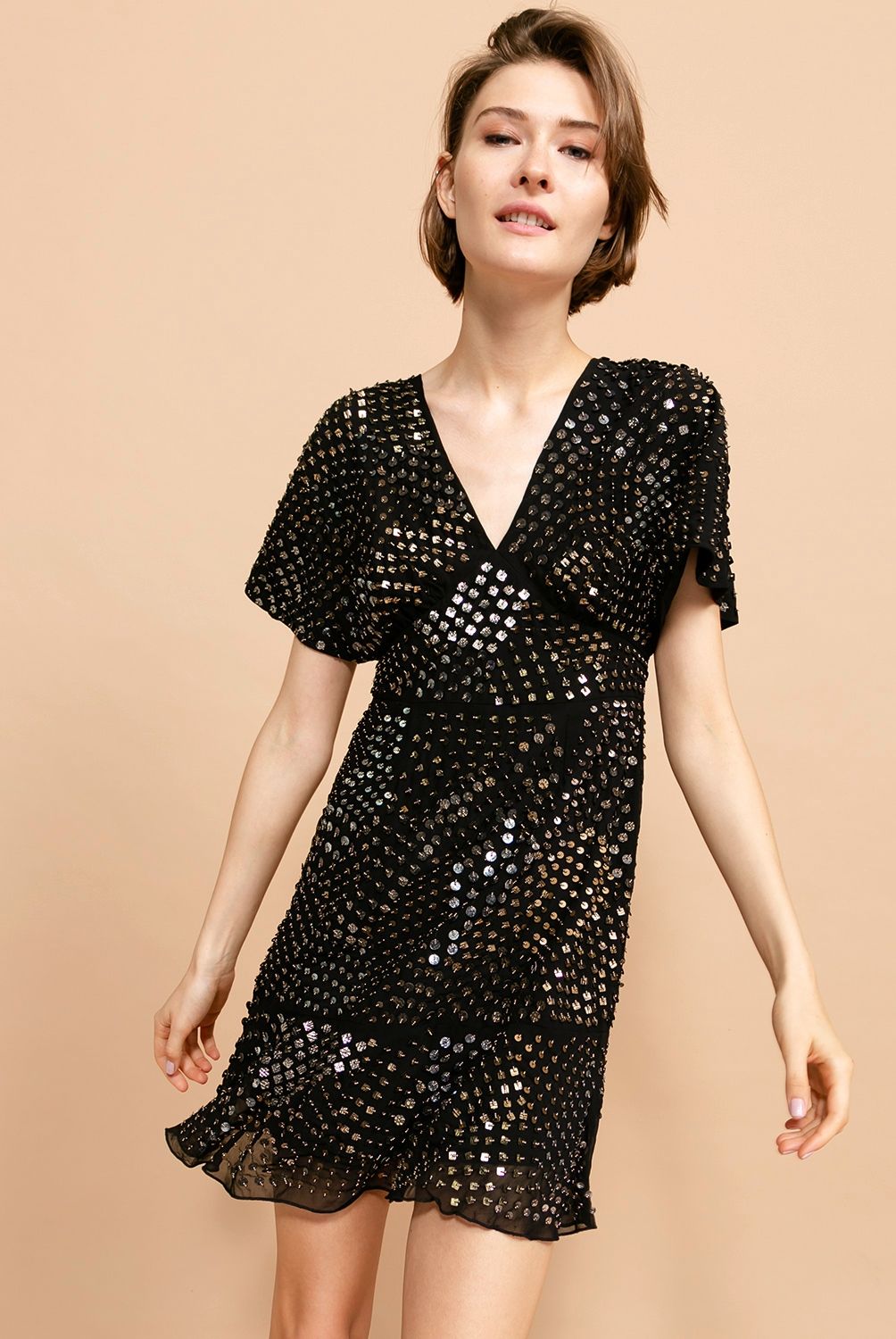 BASEMENT - Basement Vestido Lentejuelas Mujer