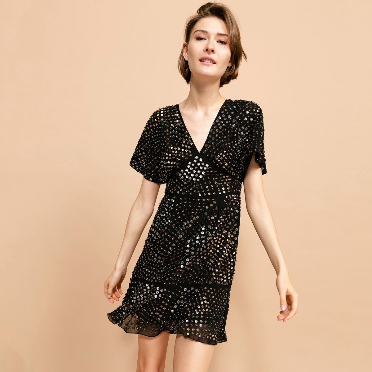 BASEMENT - Basement Vestido Lentejuelas Mujer