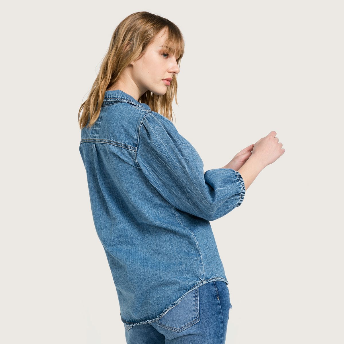 AMERICANINO - Blusa Jeans Mujer