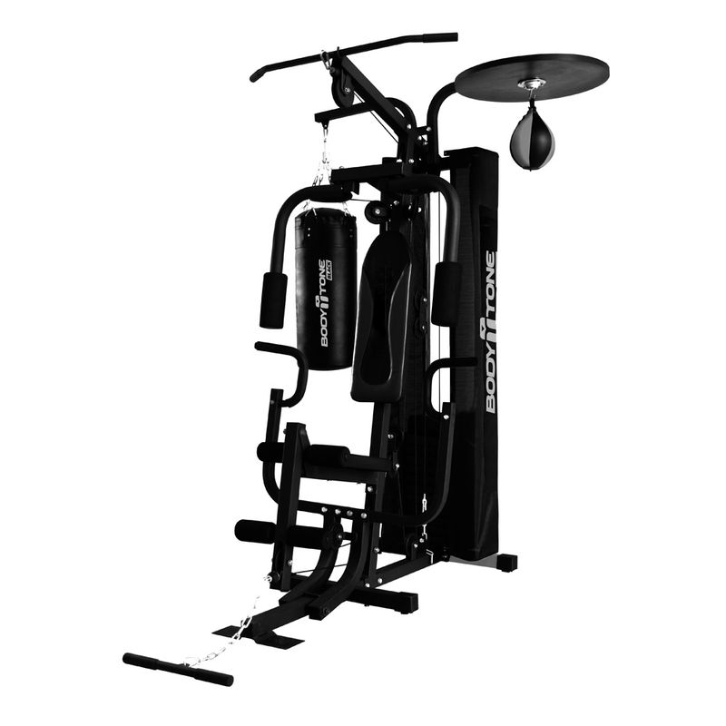 BODYTONE BLACK - Bodytone Home Gym Multifuncional Tough Con Saco y Pera de Boxeo