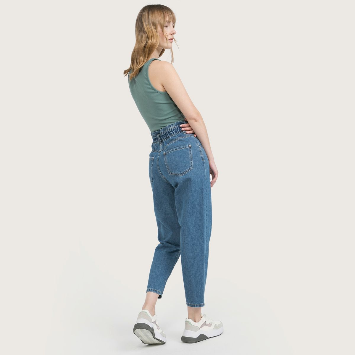 AMERICANINO - Jeans Paper Bag Mujer Americanino