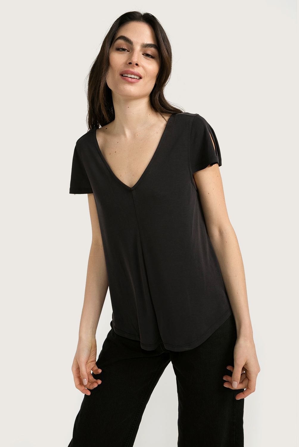 BASEMENT - Polera Modal Mujer