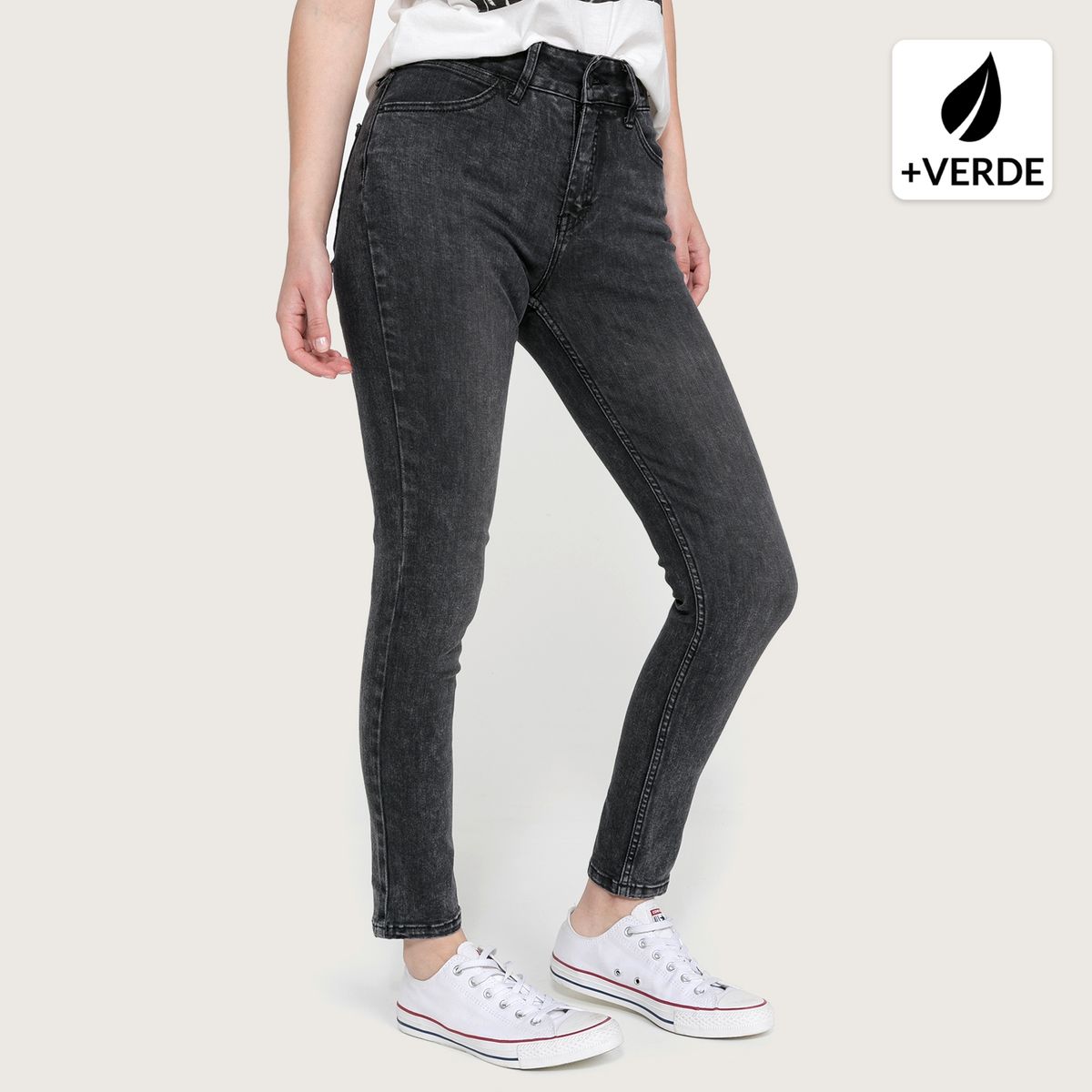 AMERICANINO - Jeans Skinny Tiro Alto Mujer Americanino