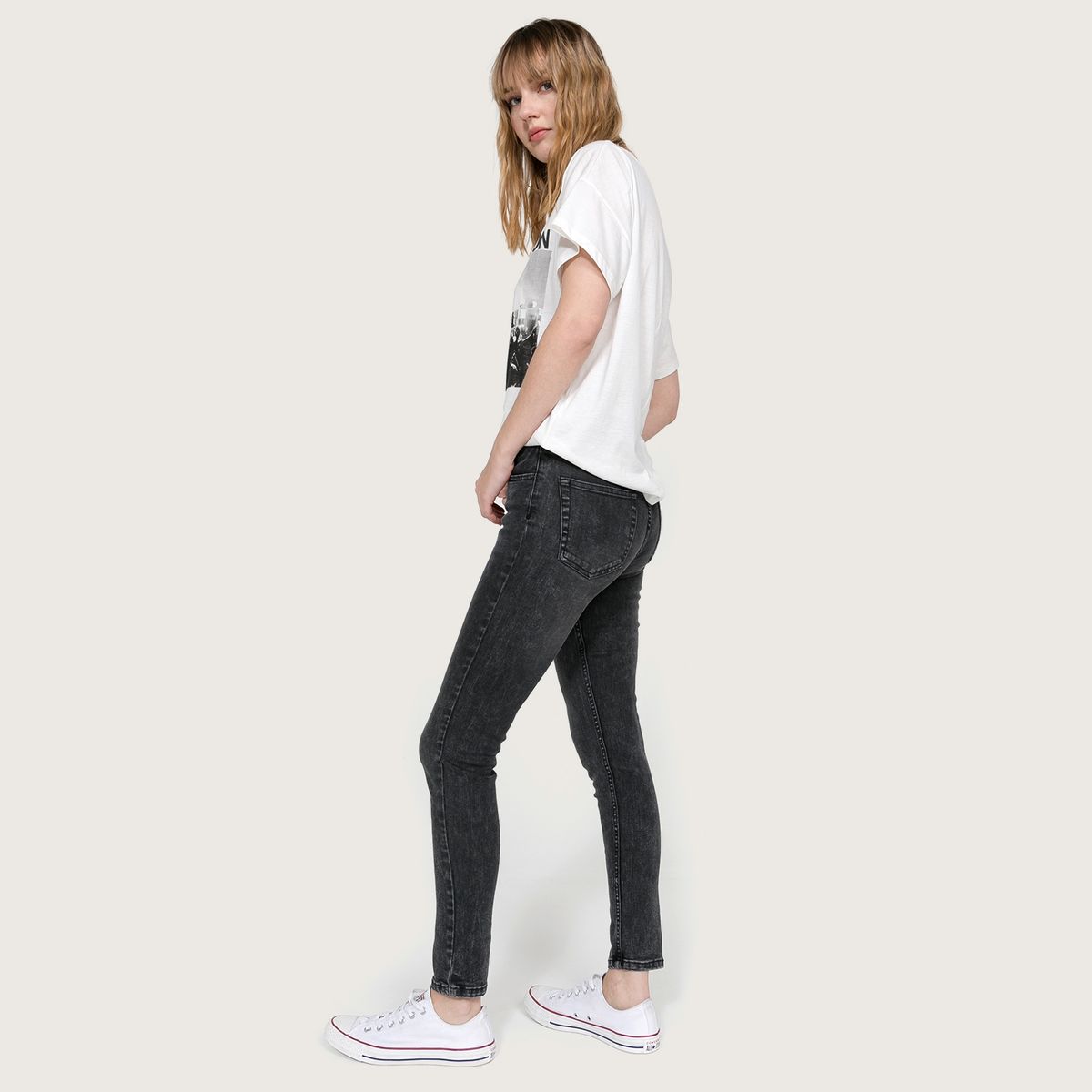 AMERICANINO - Jeans Skinny Tiro Alto Mujer Americanino