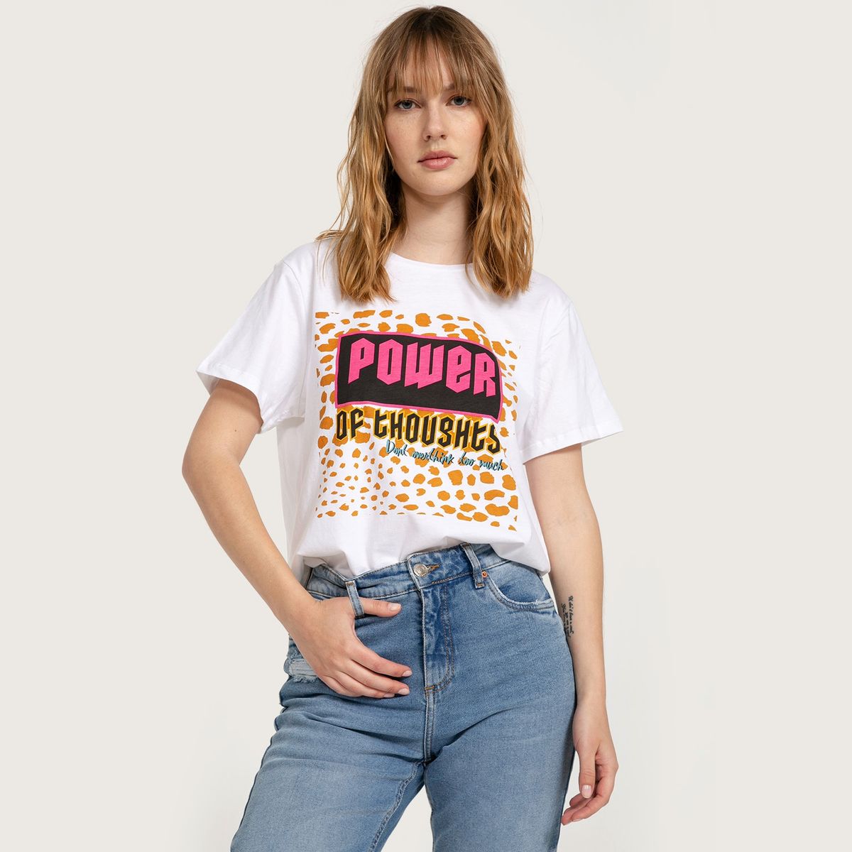 AMERICANINO - Polera Manga Corta Algodón Mujer Americanino