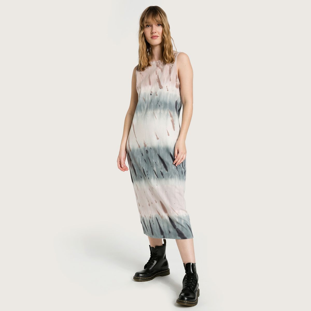 AMERICANINO - Vestido de Algodón Midi Mujer