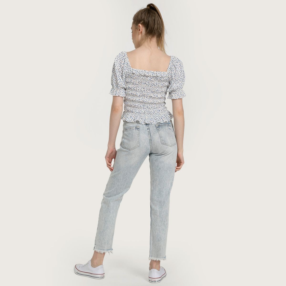 SYBILLA - Blusa mangas ecovero viscosa Mujer