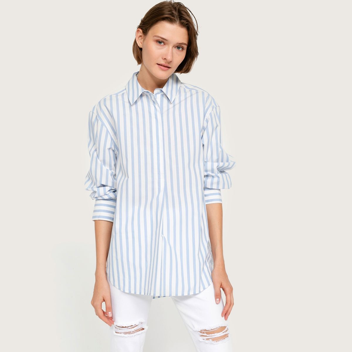 BASEMENT - Basement Blusa de Algodón Mujer