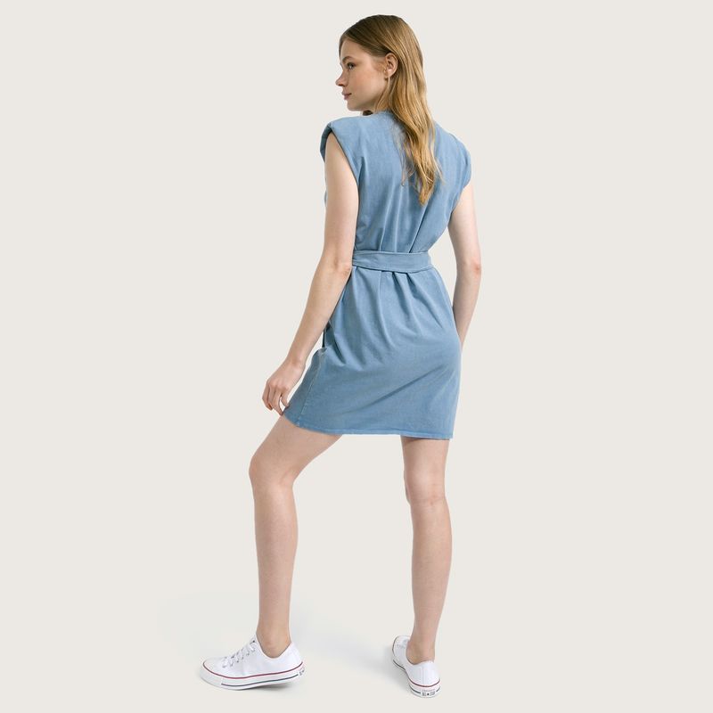 SYBILLA - Vestido de Algodón Mini Mujer