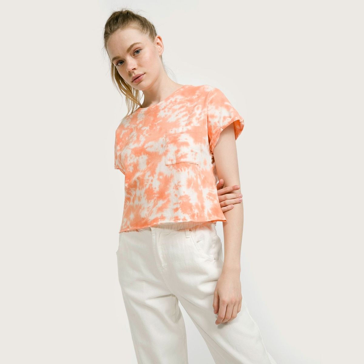 SYBILLA - Polera Algodón Manga Corta Mujer Sybilla