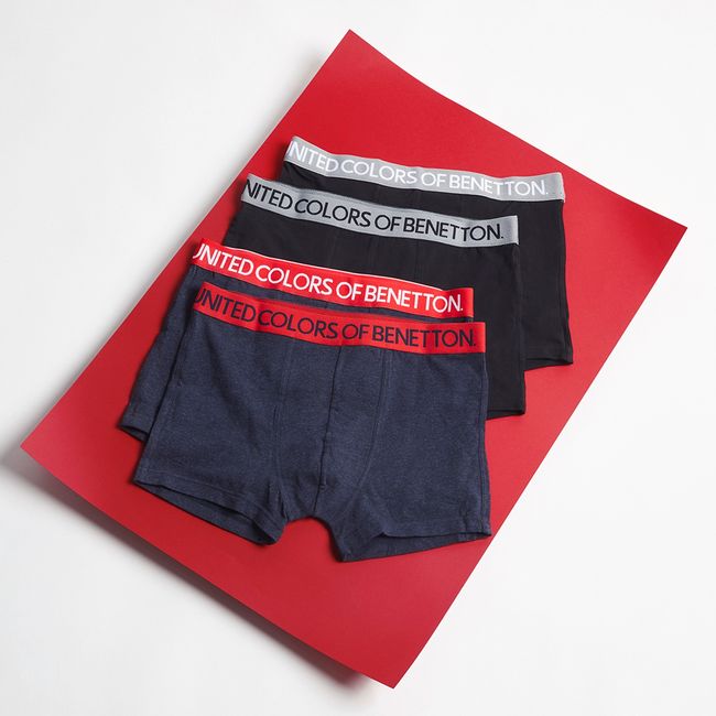 BENETTON - Pack de 2 Bóxer Algodón Hombre Benetton