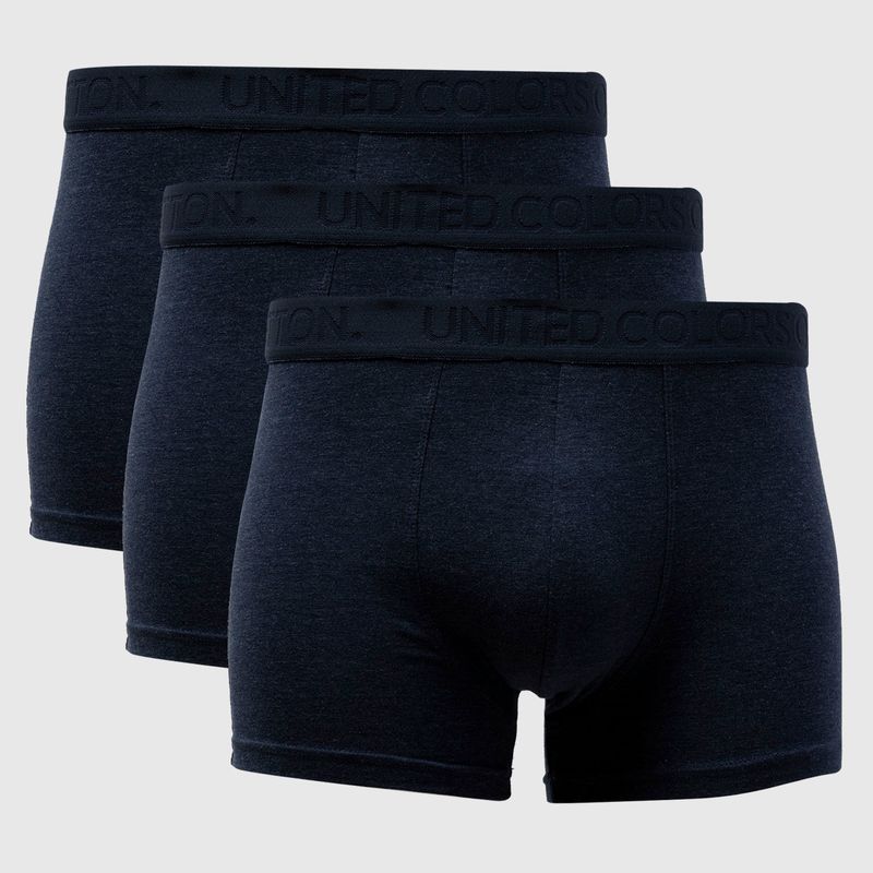 BENETTON - Pack De 3 Bóxer Algodón Hombre Benetton