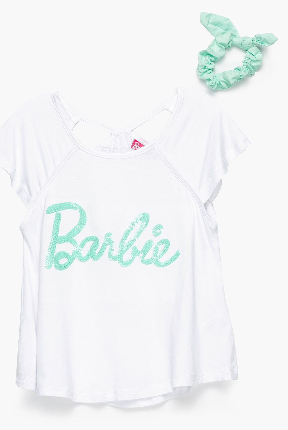 BARBIE - Polera con accesorio Algodón Niña