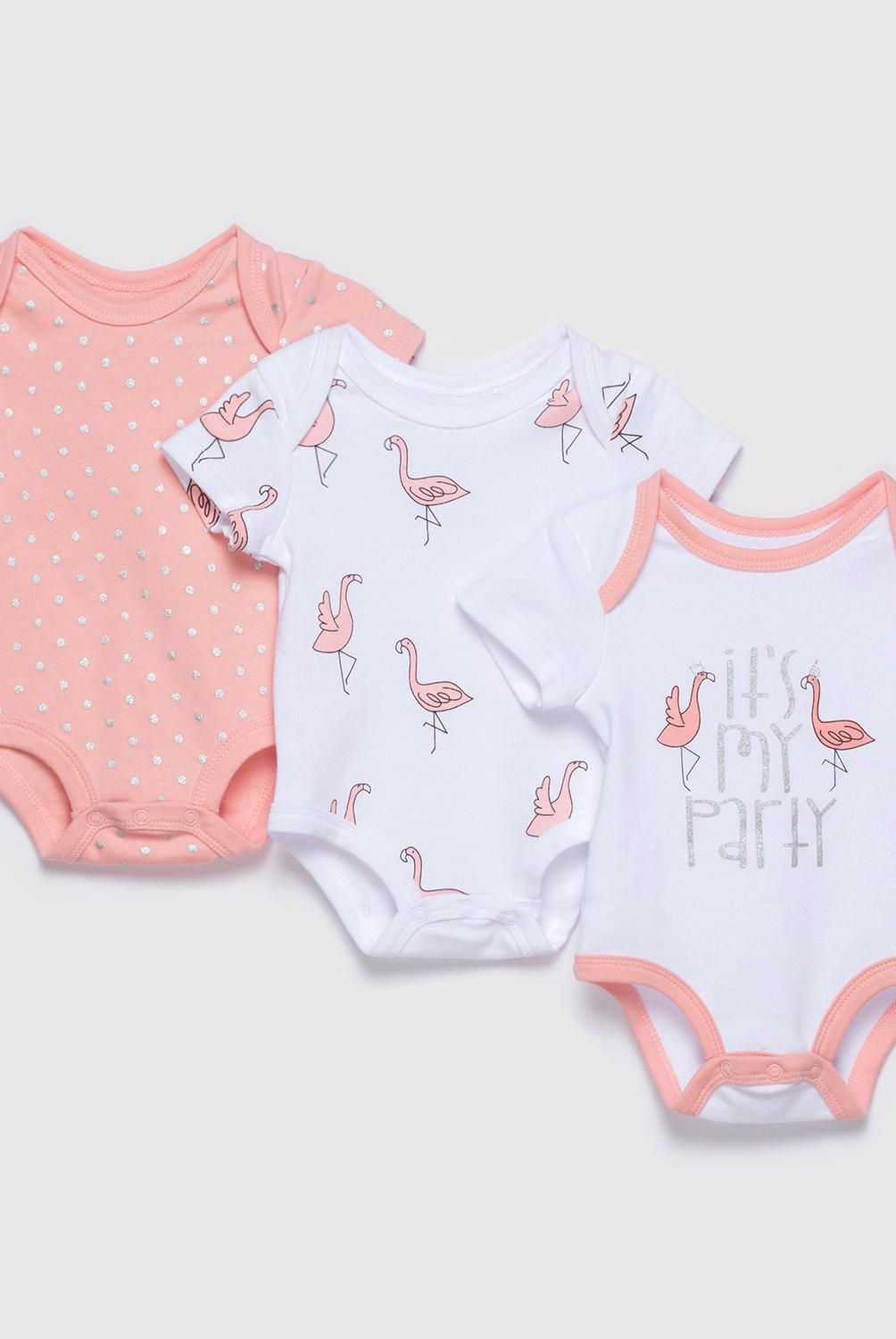 YAMP - Body pack de 3 unidades algodón bebé niña