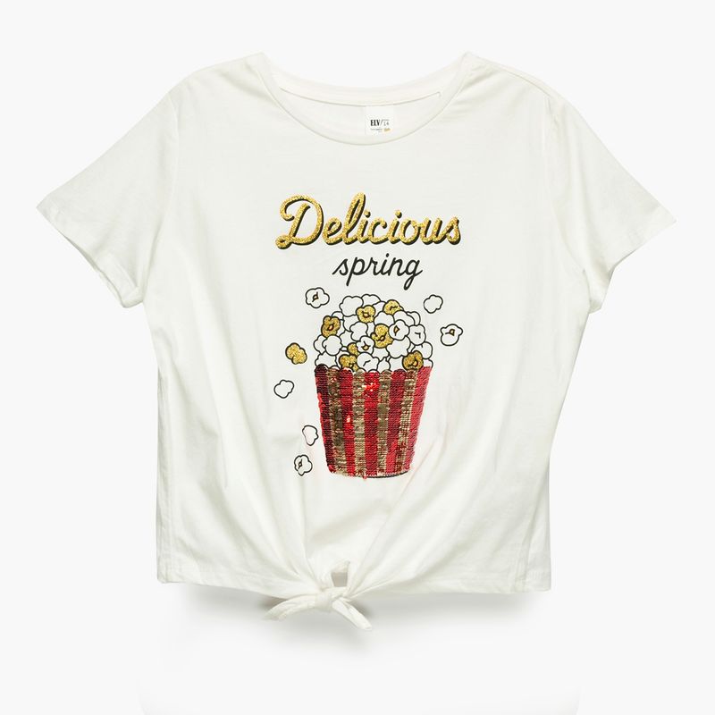 ELEVEN - Polera Manga Corta Shine Niña