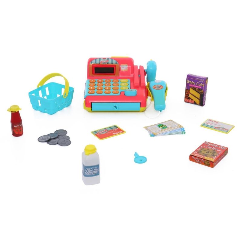 FUN MARKET Set Caja Registradora Mas Carro Fun Market