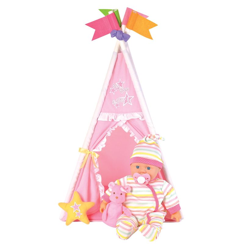 PEEK A BOO - Muneca 36cms con Carpa y acc
