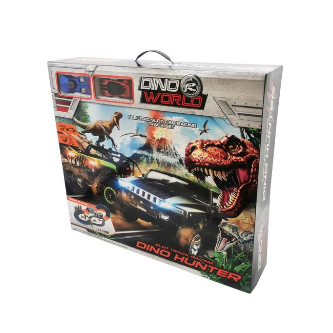 JJ SLOT - Pista Dinosaurio 2.82mts 2 autos Jj Slot