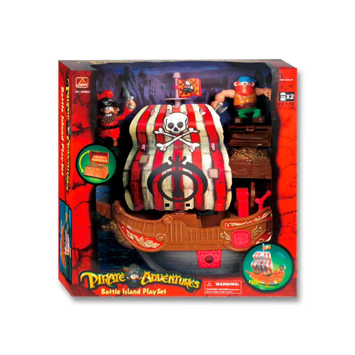 SHUN FENG LONG - Barco Pirata Con Luz Y Sonido R Shun Feng Long