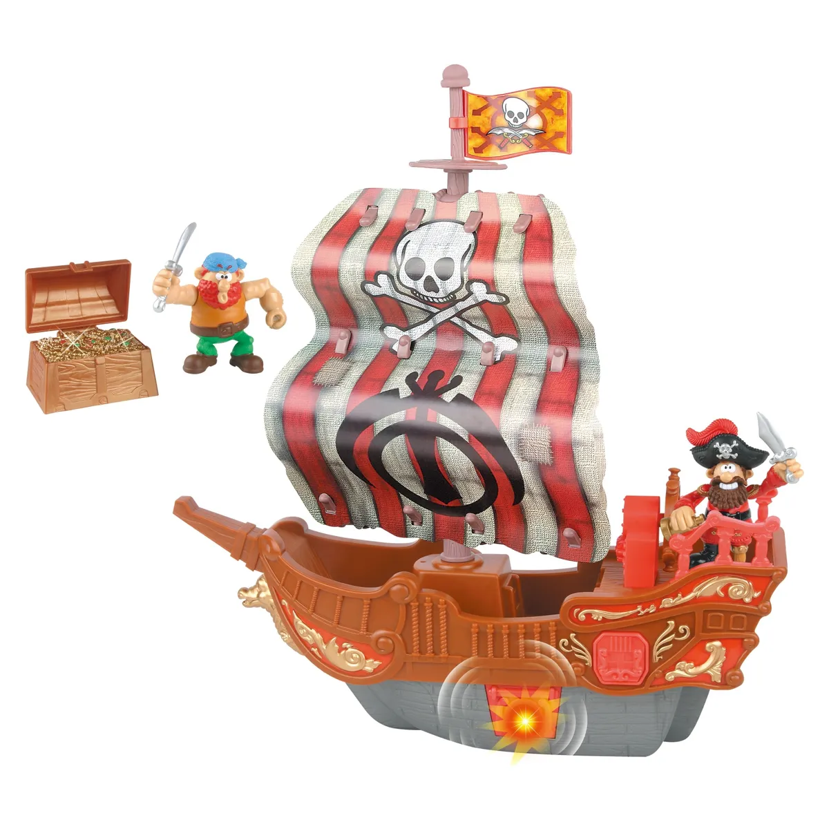 SHUN FENG LONG - Barco Pirata Con Luz Y Sonido R Shun Feng Long