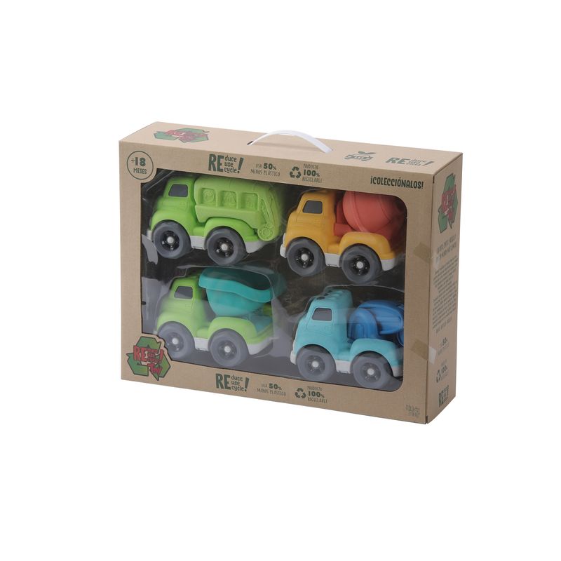 RETOY - Pack 4 Camiones Medianos Retoy