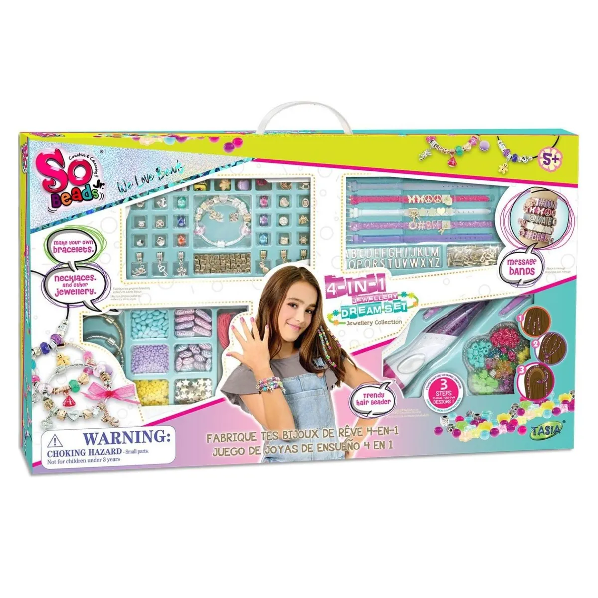 SO BEADS - Set Para Hacer Pulseras 4 En 1 So Beads