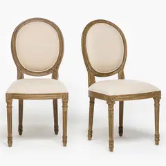 ROBERTA ALLEN - Par de Sillas Croissette Comedor Tapizadas