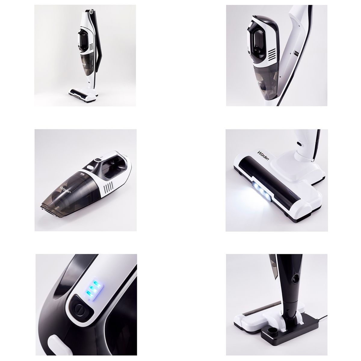 WURDEN - Aspiradora Vertical Inalámbrica Portátil WVC-DUOSTICK10W Wurden