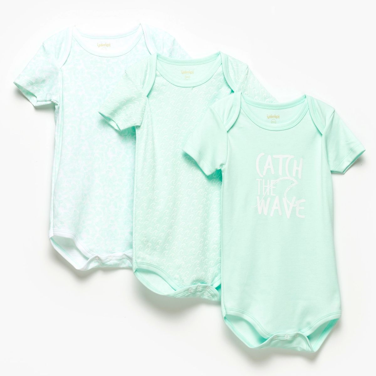 YAMP - Body Pack x 3 Algodón Peruano Bebé