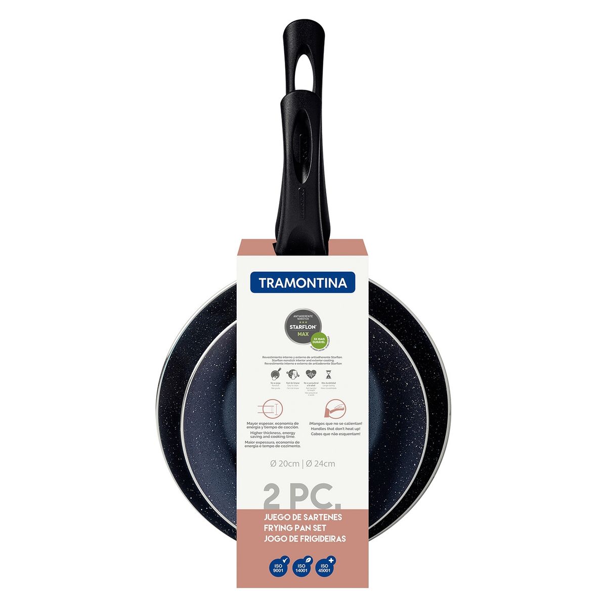 TRAMONTINA - Set 2 Sartén Antiadhe Tramontina