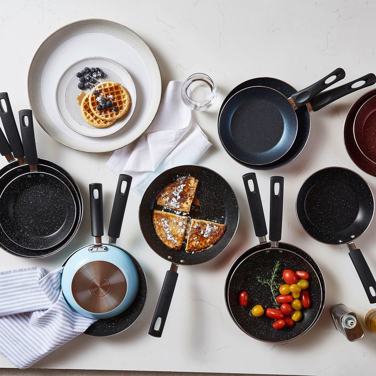 TRAMONTINA - Sartenes antiadherentes Set 3 piezas Tramontina