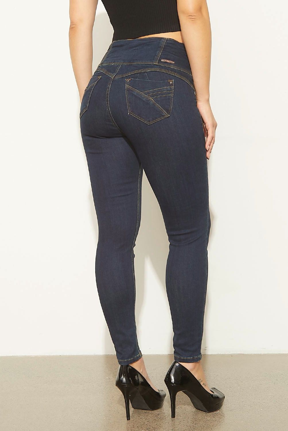 MOSSIMO - Jeans Skinny Push Up Tiro Alto Mujer Mossimo