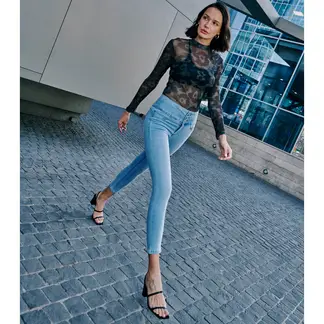 MOSSIMO - Jeans Skinny Push Up Tiro Alto Mujer