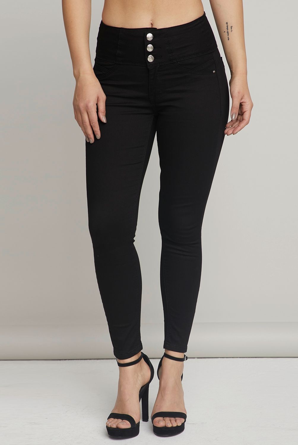 MOSSIMO - Jeans Skinny Push Up Tiro Alto Mujer Mossimo