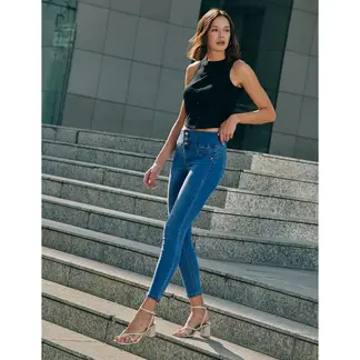 MOSSIMO - Jeans Skinny Push Up Tiro Alto Mujer