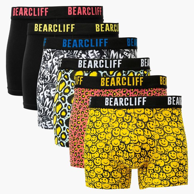 BEARCLIFF - Bearcliff Pack de 6 pack boxer hombre algodón