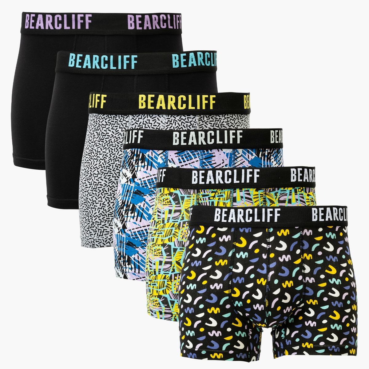 BEARCLIFF - Bearcliff Pack de 6 pack boxer hombre algodón