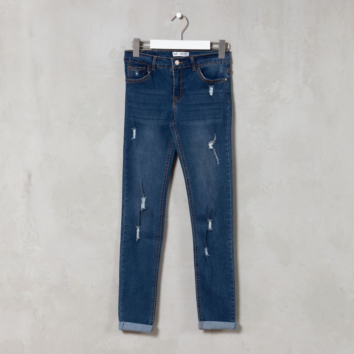 ELEVEN - Jeans Skinny Tiro Alto Algodón Eleven Niña