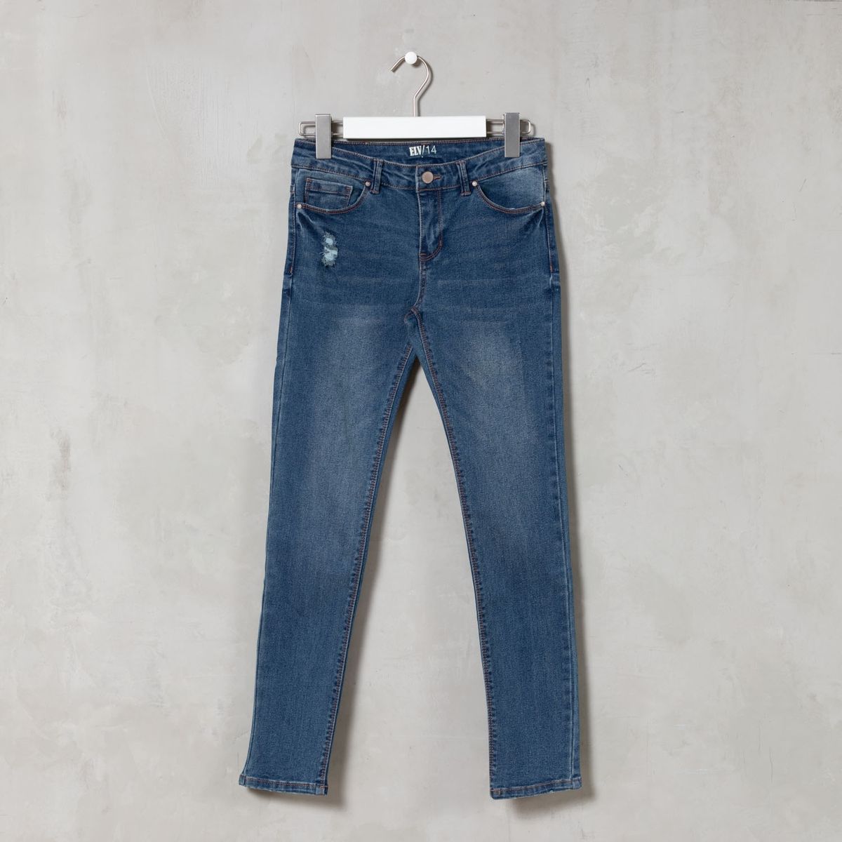 ELEVEN - Jeans Skinny Eleven Algodón Tiro Alto Niña