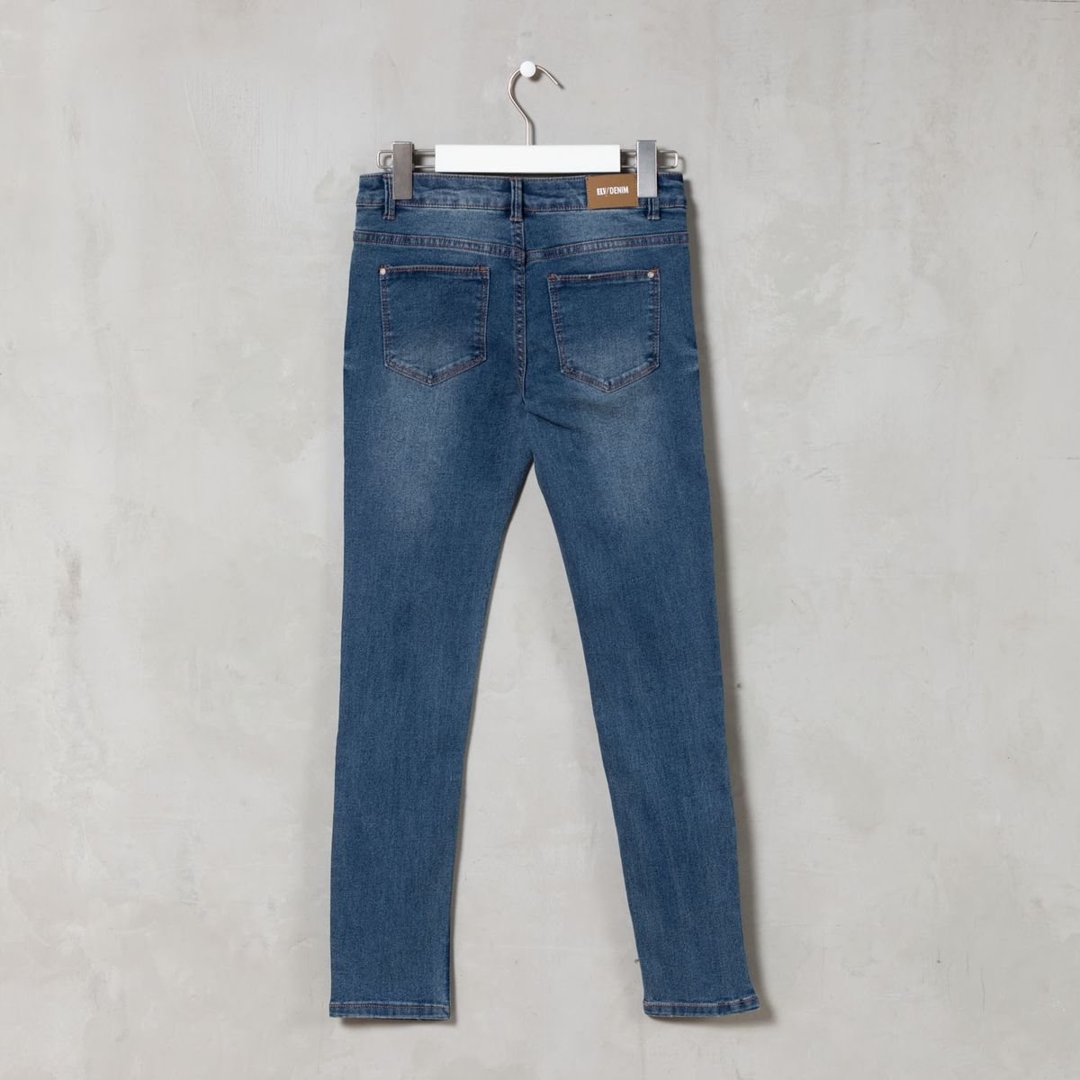 ELEVEN - Jeans Skinny Eleven Algodón Tiro Alto Niña