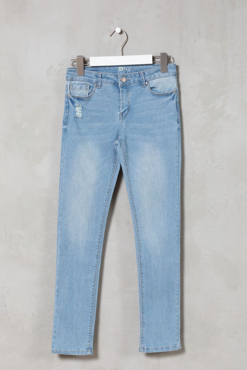 ELEVEN - Jeans Skinny Eleven Algodón Tiro Alto Niña