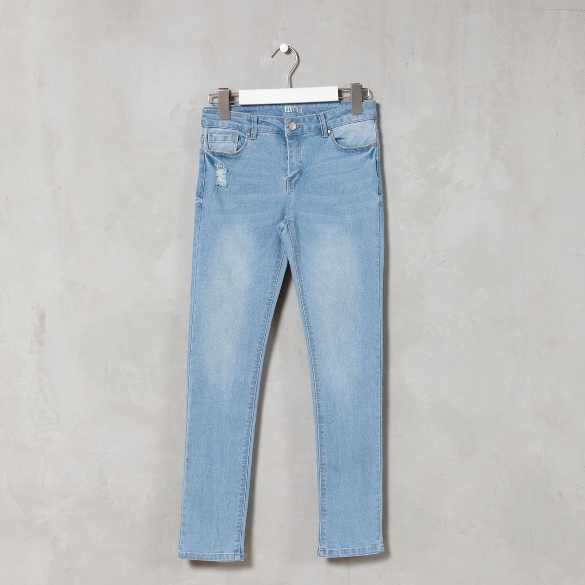 ELEVEN - Jeans Skinny Eleven Algodón Tiro Alto Niña