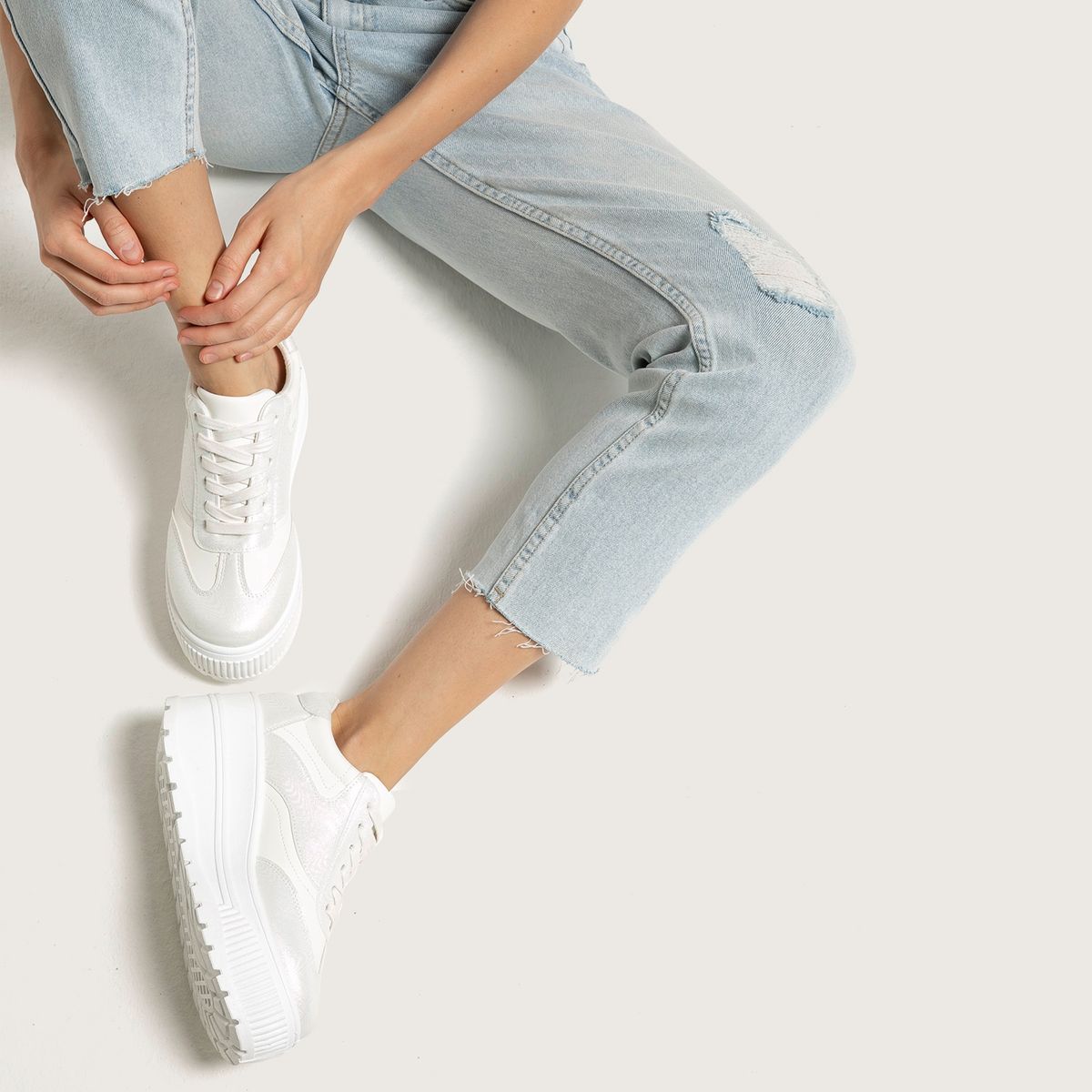 SYBILLA - Zapatilla Urbana Mujer Blanca